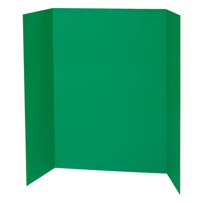 Presentation Board, Green, Single Wall, 48" x 36", Pack of 6 - Loomini