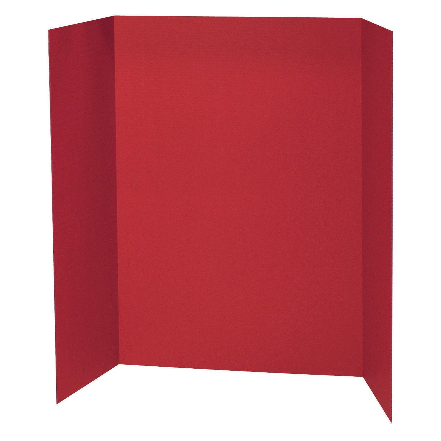 Presentation Board, Red, Single Wall, 48" x 36", Pack of 12 - Loomini