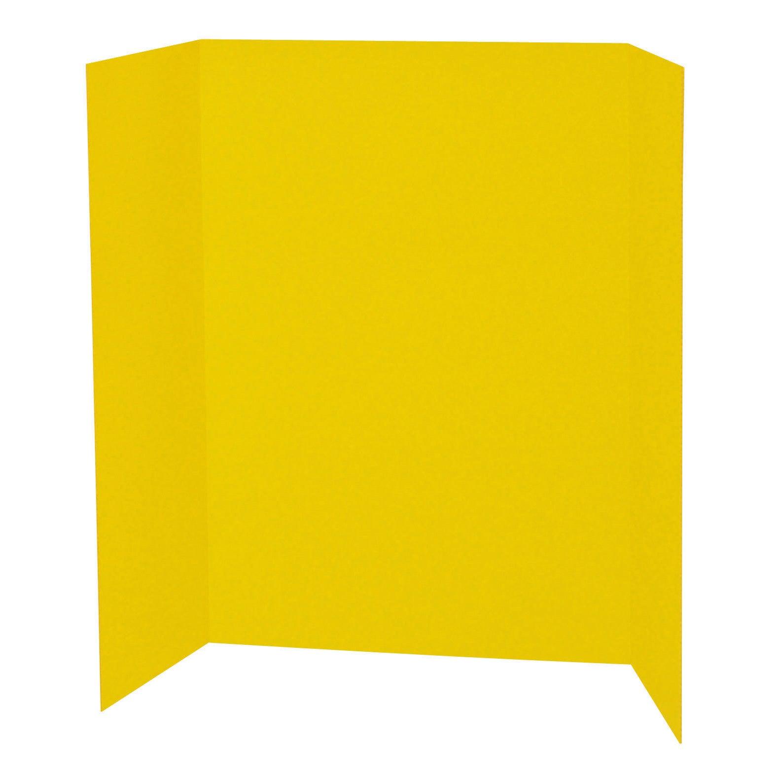 Presentation Board, Yellow, Single Wall, 48" x 36", Pack of 6 - Loomini