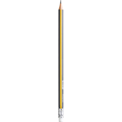 Prestige Striped Triangular Graphite #2 Pencils, 12 Per Pack, 6 Packs - Loomini