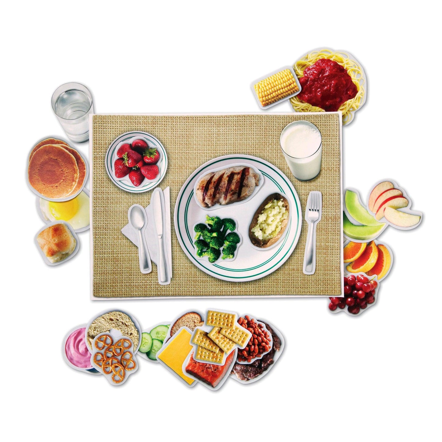 Pretend & Play® Magnetic Healthy Foods Set - Loomini