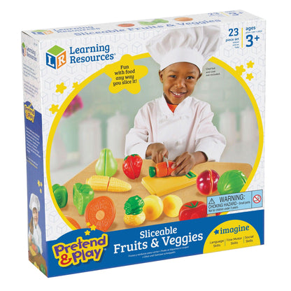 Pretend & Play® Sliceable Fruits & Veggies - Loomini