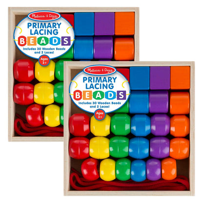 Primary Lacing Beads, 2 Sets - Loomini