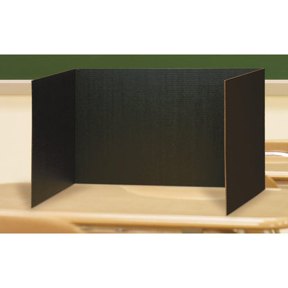 Privacy Boards, Black, 48" x 16", 4 Boards - Loomini