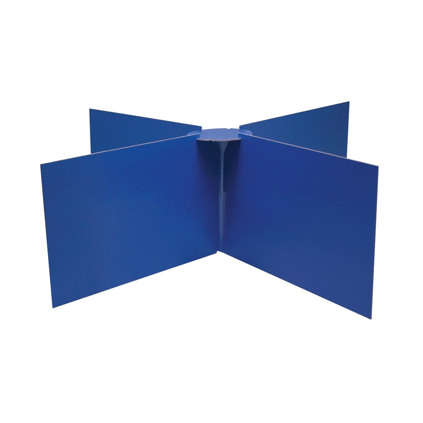 Privacy Boards, Blue, Round Table Compatible, 48" Diameter x 14" High, 1 Board - Loomini