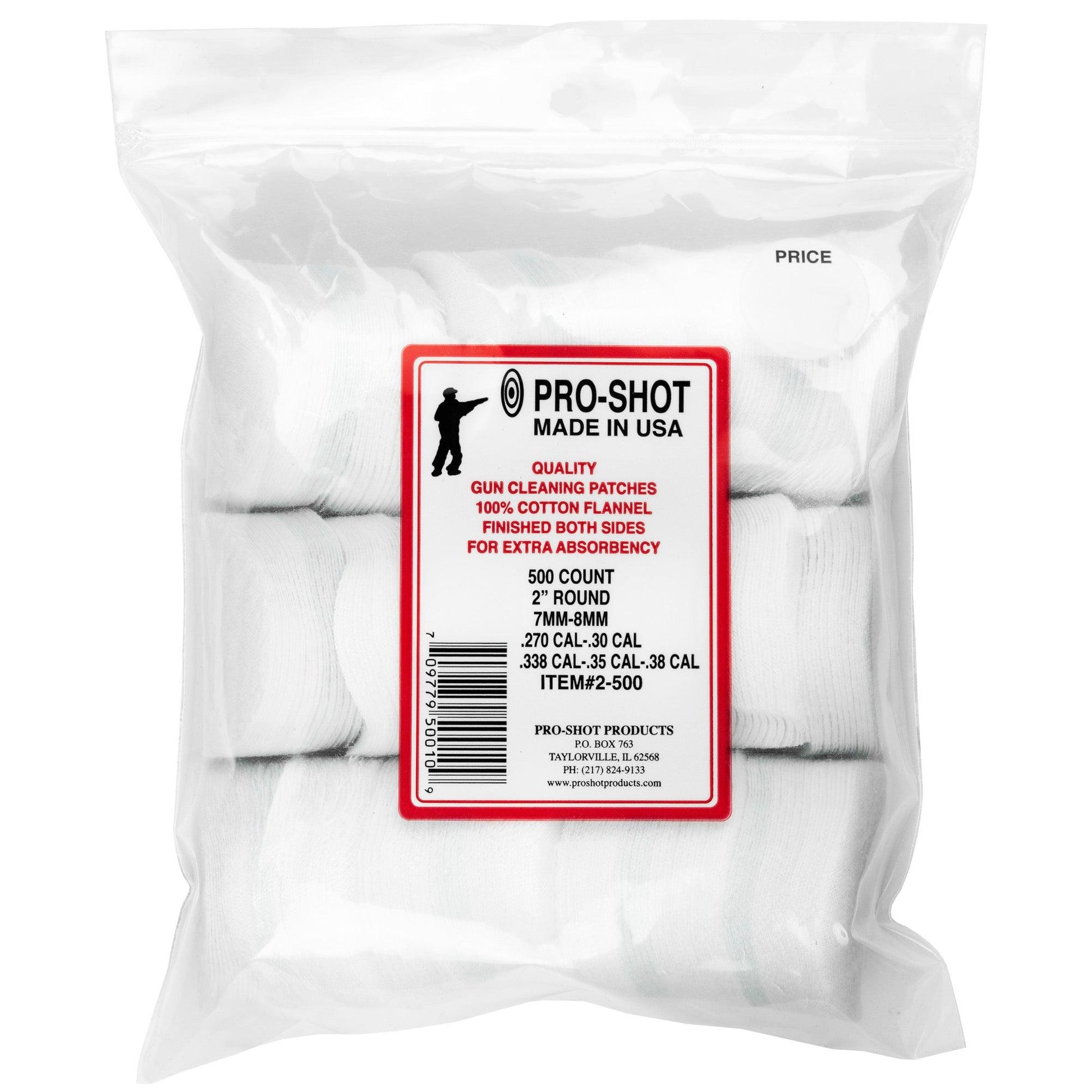 Pro-shot Patch .270-38cal Rnd 500 Ct - Loomini