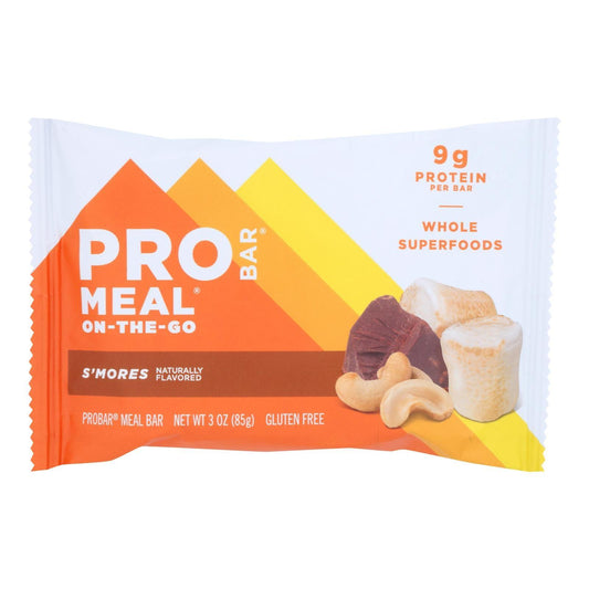 Probar - Meal Bar Organic Smores - Case Of 12 - 3 Ounces - Loomini