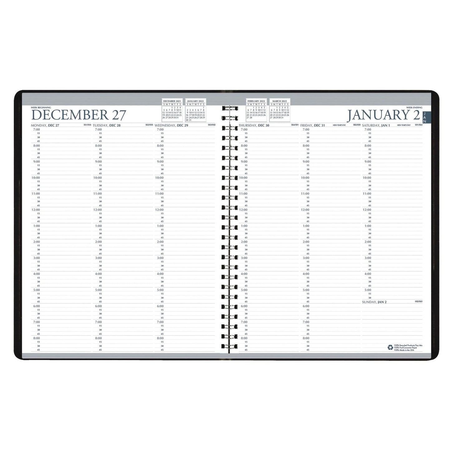 Professional Weekly Planner, 24 Months, January-December - Loomini