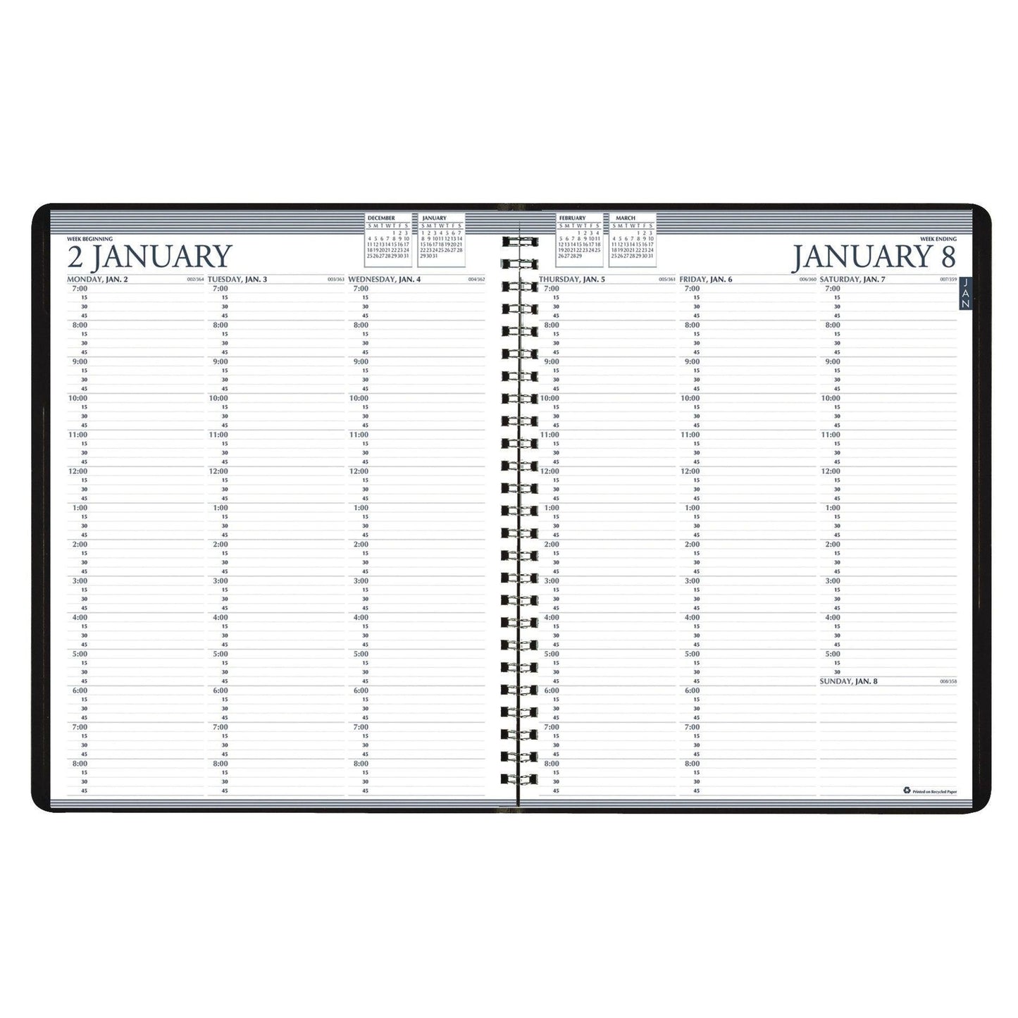 Professional Weekly Planner, 24 Months, January-December - Loomini