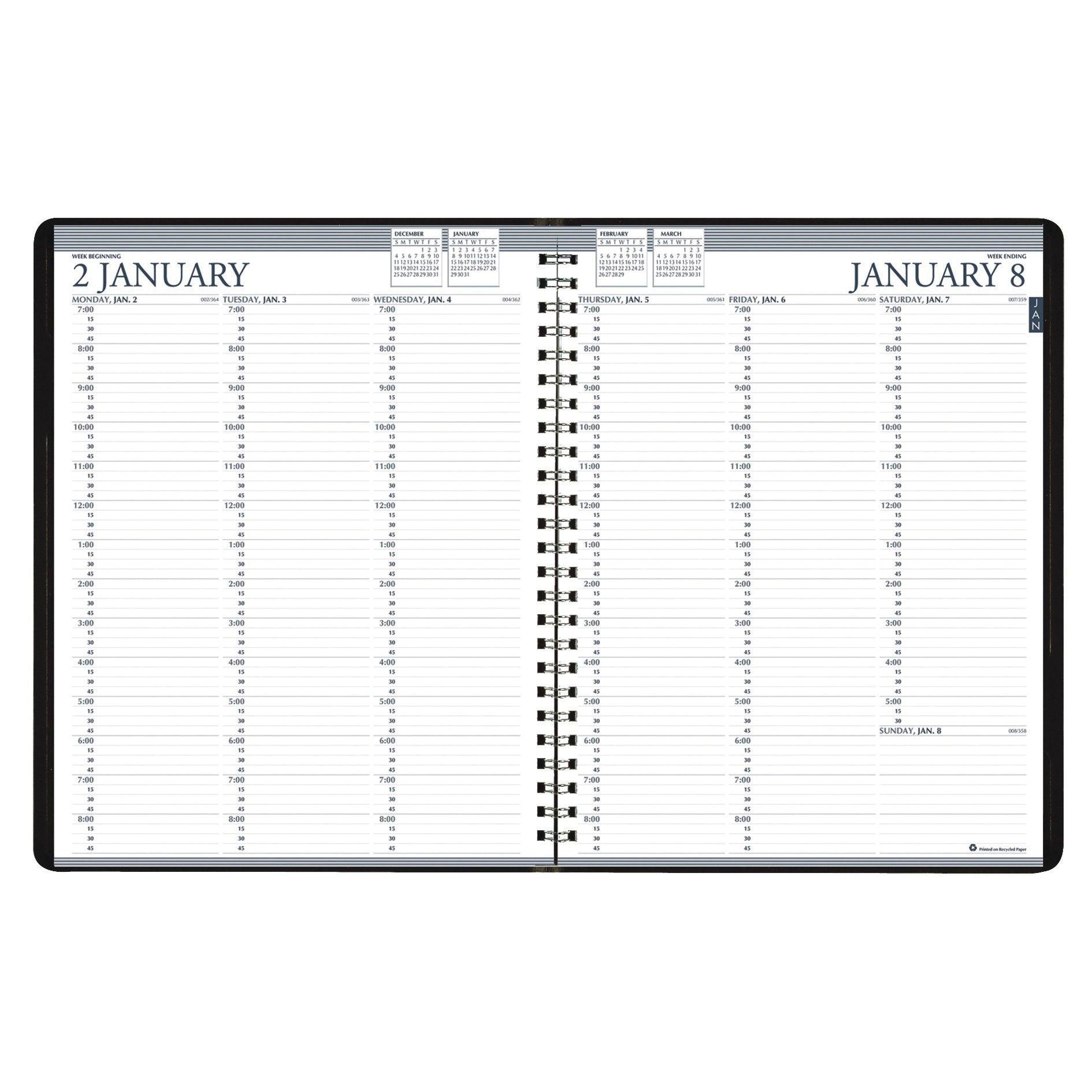 Professional Weekly Planner, 24 Months, January-December - Loomini