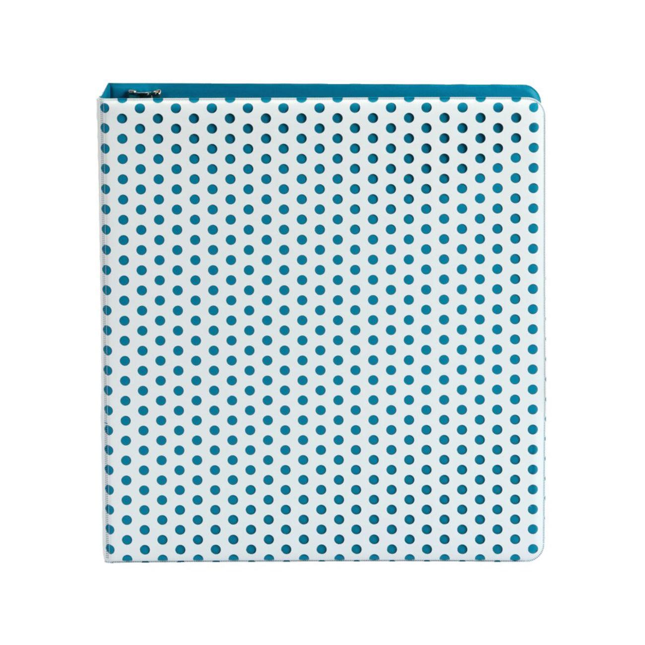 Punch Pop Binder, 1.5" Round Rings, Holds 350 Sheets, Teal - Loomini