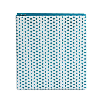 Punch Pop Binder, 1.5" Round Rings, Holds 350 Sheets, Teal - Loomini