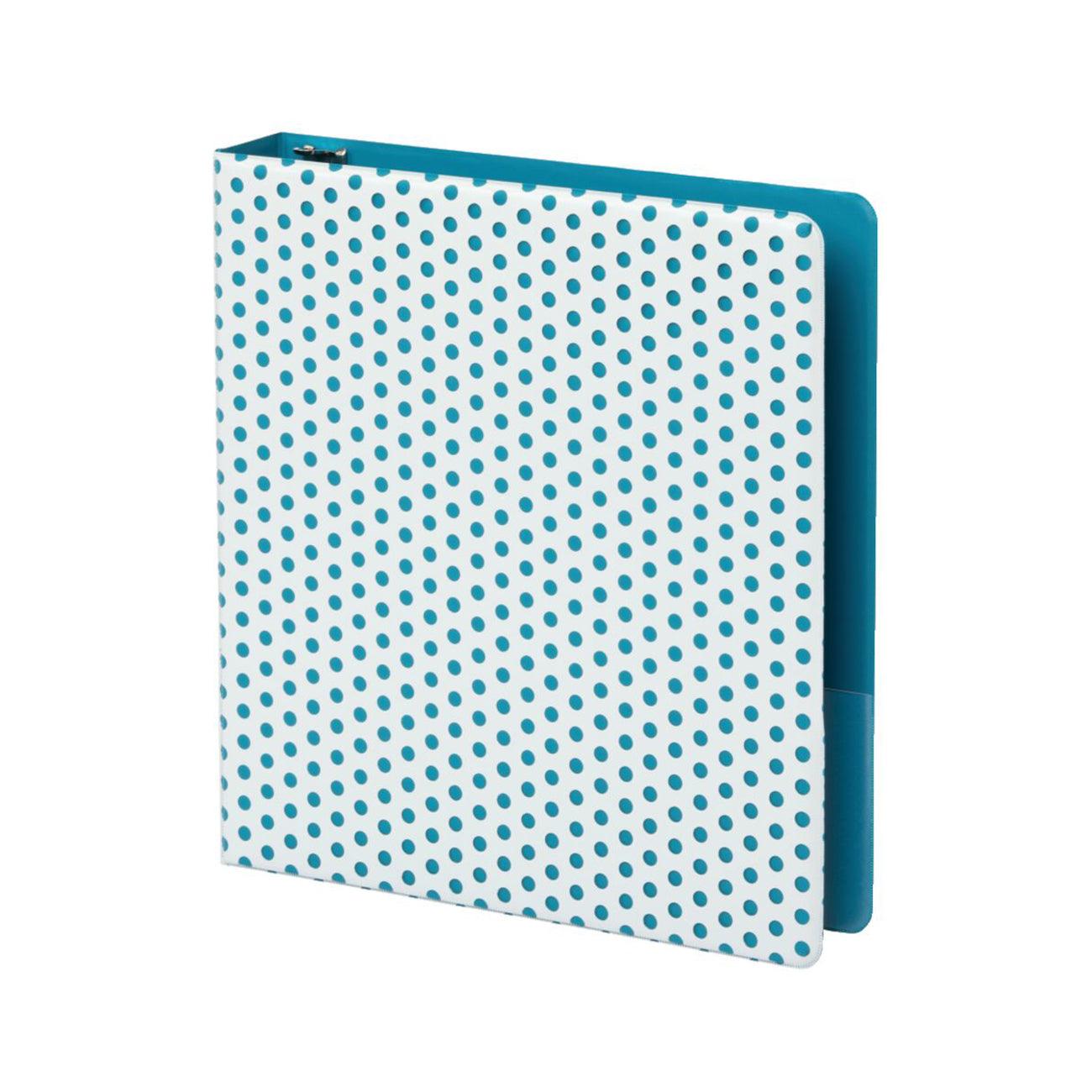 Punch Pop Binder, 1.5" Round Rings, Holds 350 Sheets, Teal - Loomini