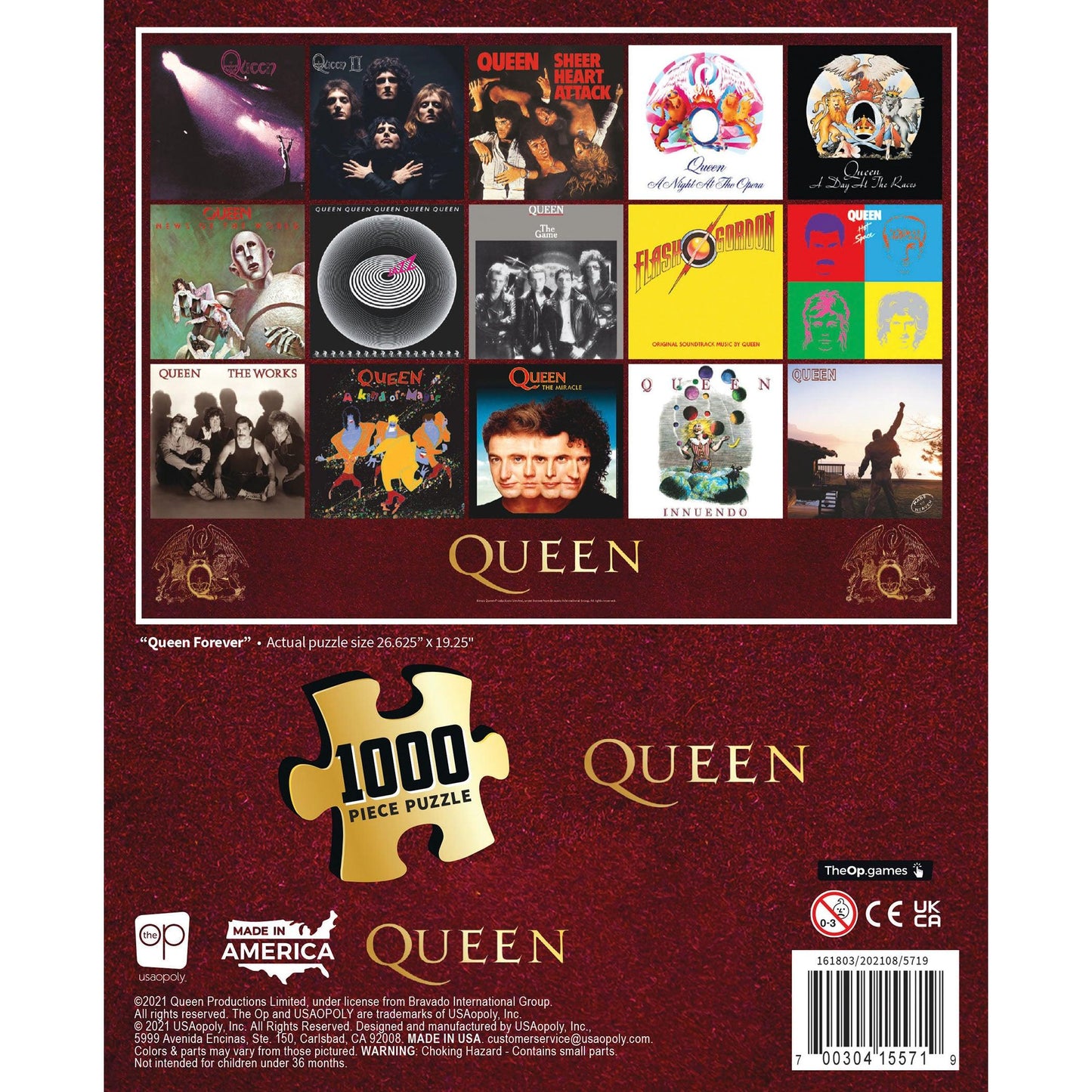 Queen "Queen Forever" 1000-Piece Puzzle - Loomini