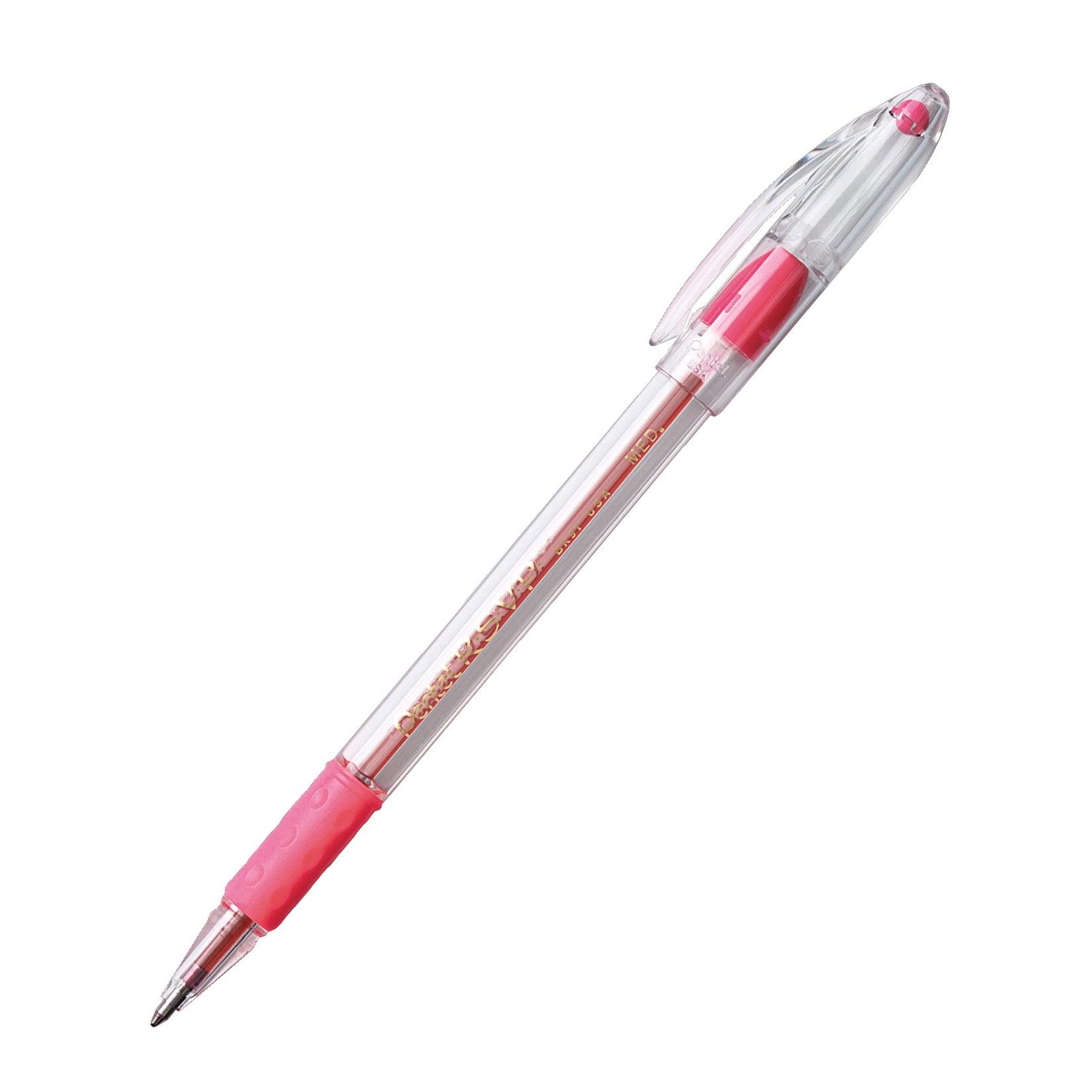 R.S.V.P.® Ballpoint Pen, Medium Point, Pink, Pack of 24 - Loomini