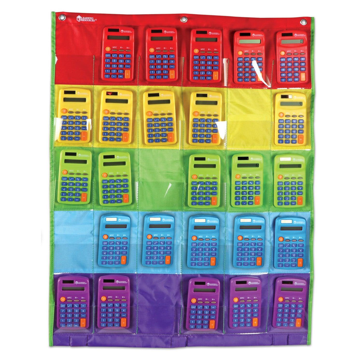 Rainbow Calculators & Storage Chart - Loomini