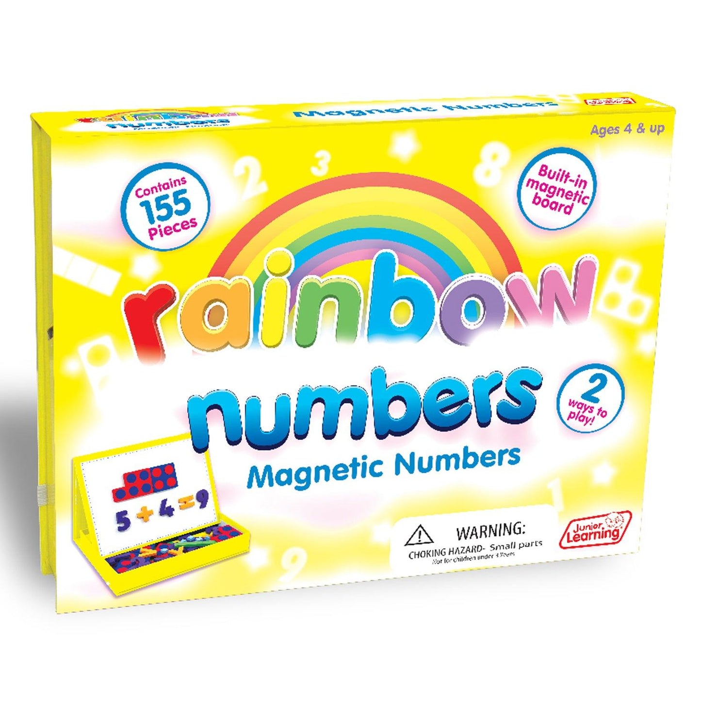 Rainbow Numbers Magnetic Numbers, 155 Pieces - Loomini