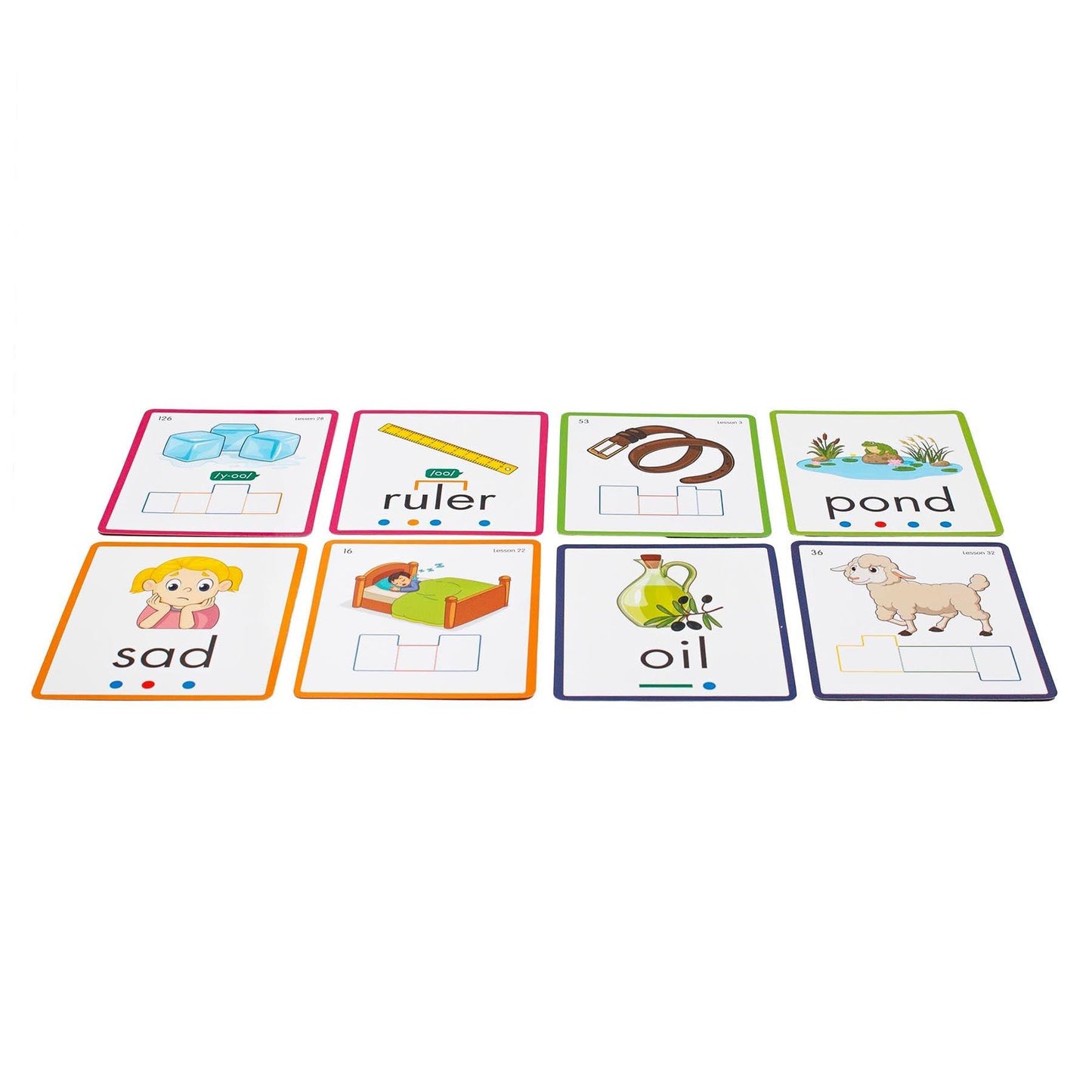 Rainbow Phonics Decodable Word Cards - Loomini