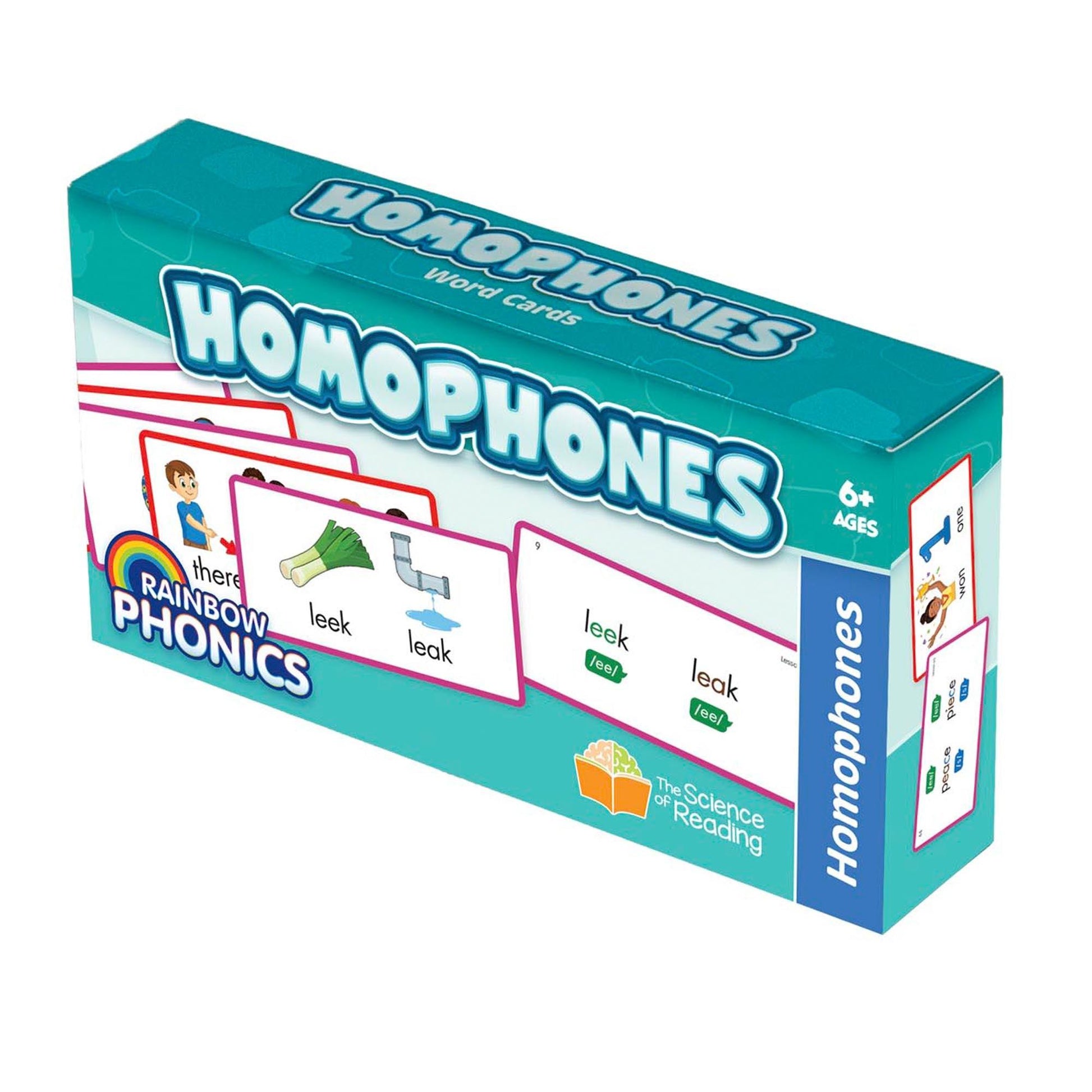 Rainbow Phonics Homophones Cards - Loomini