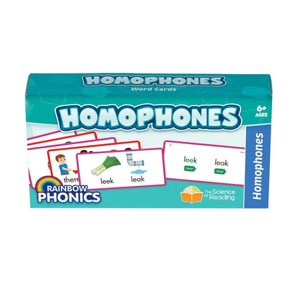 Rainbow Phonics Homophones Cards - Loomini