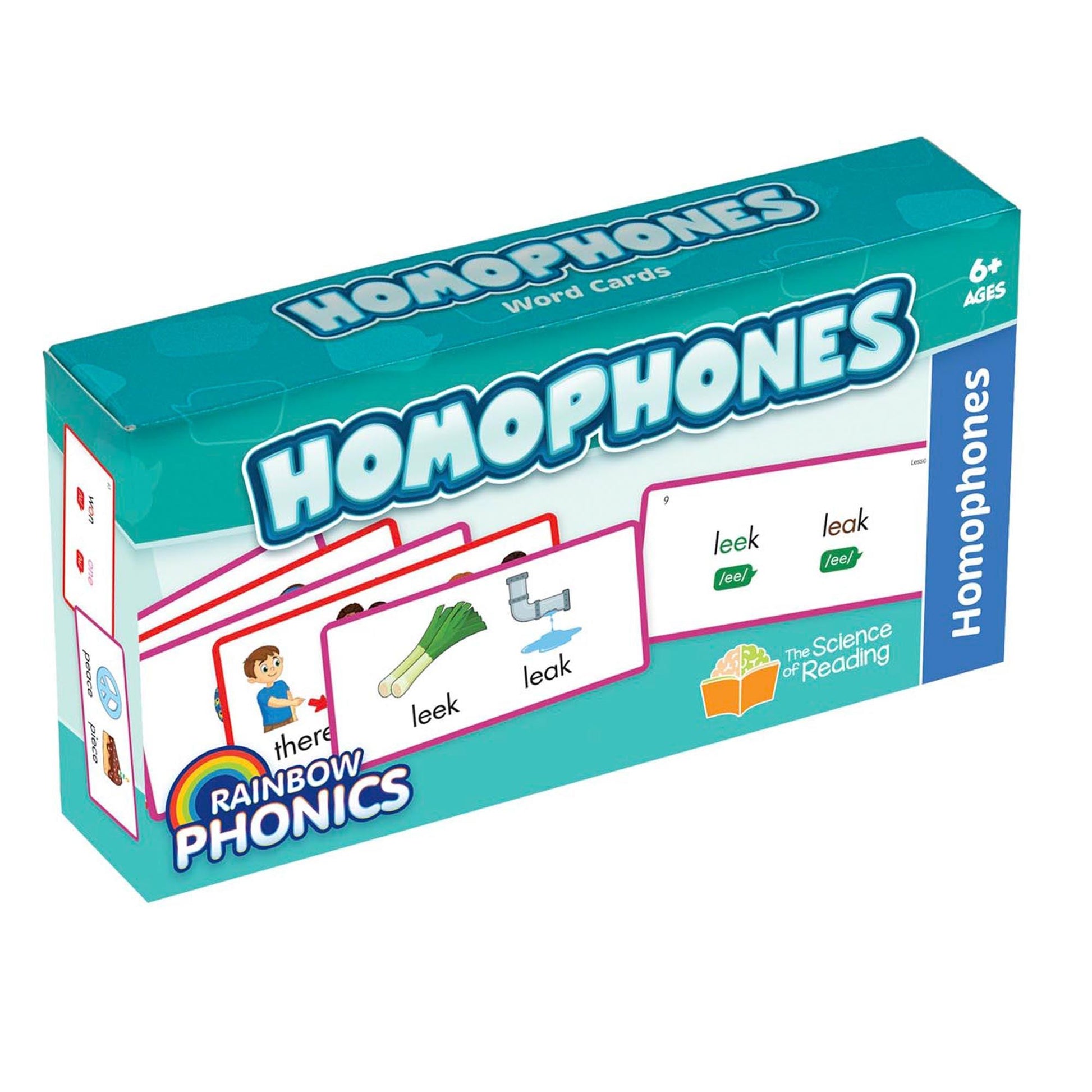 Rainbow Phonics Homophones Cards - Loomini