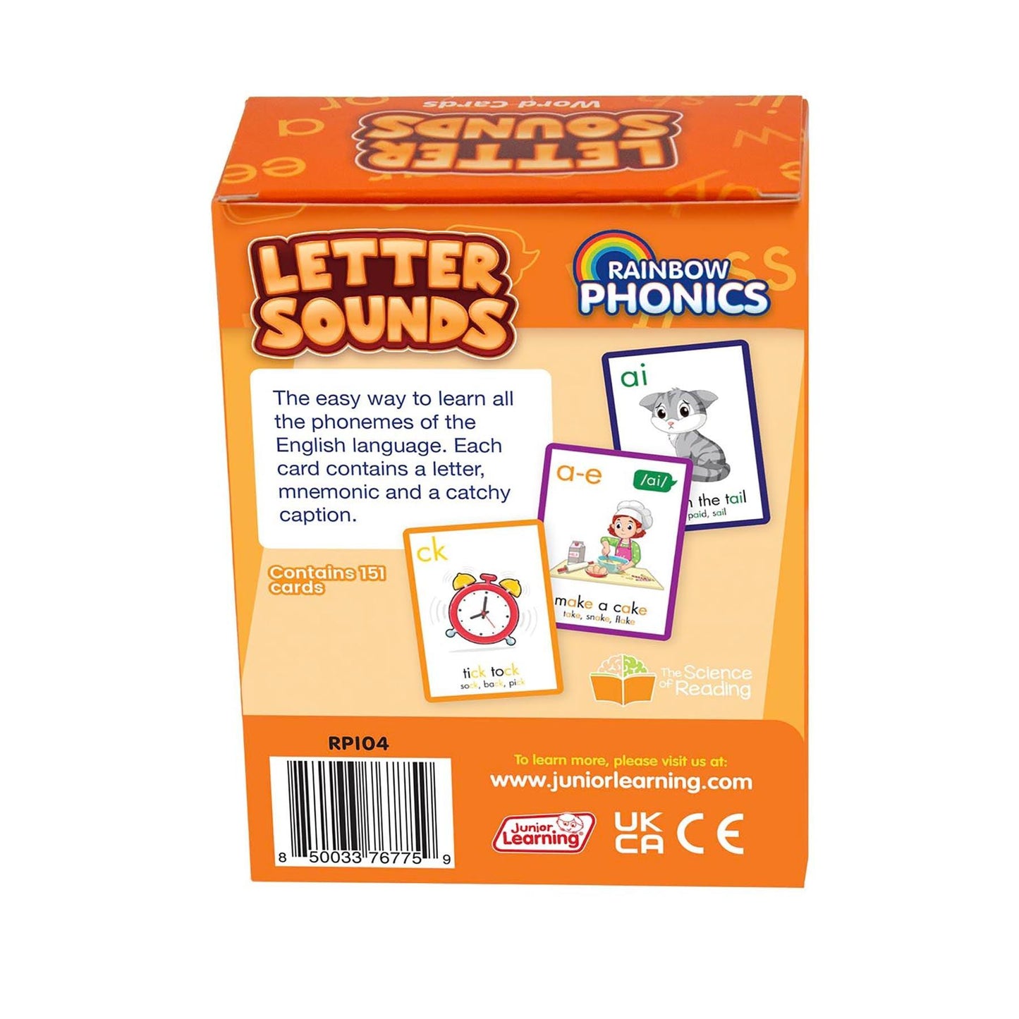 Rainbow Phonics Letter Sound Cards, Graphene to Phoneme - Loomini