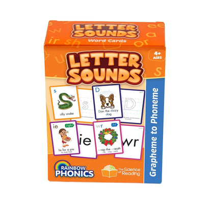 Rainbow Phonics Letter Sound Cards, Graphene to Phoneme - Loomini