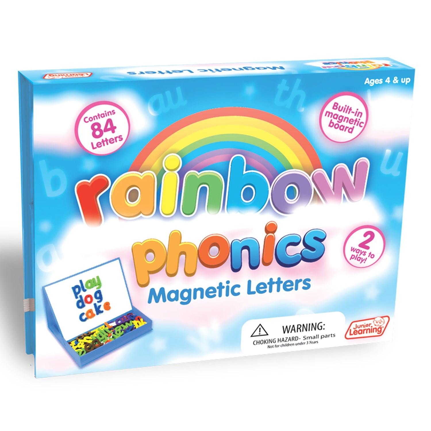 Rainbow Phonics Magnetic Letters, 85 Pieces - Loomini