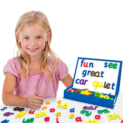 Rainbow Phonics Magnetic Letters, 85 Pieces - Loomini