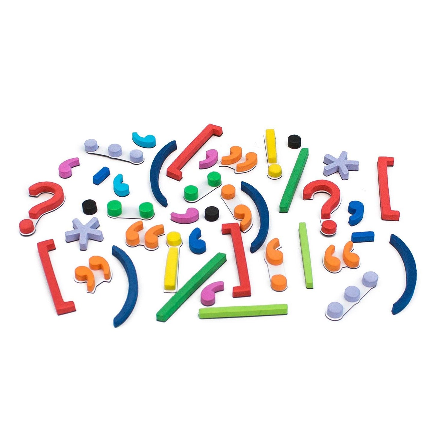 Rainbow Punctuation Marks, 40 Pieces - Loomini