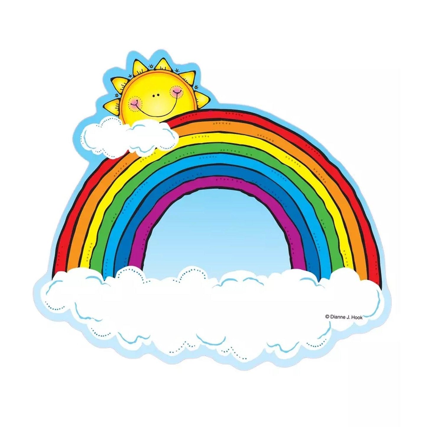 Rainbows Cut-Outs, 36 Per Pack, 3 Packs - Loomini