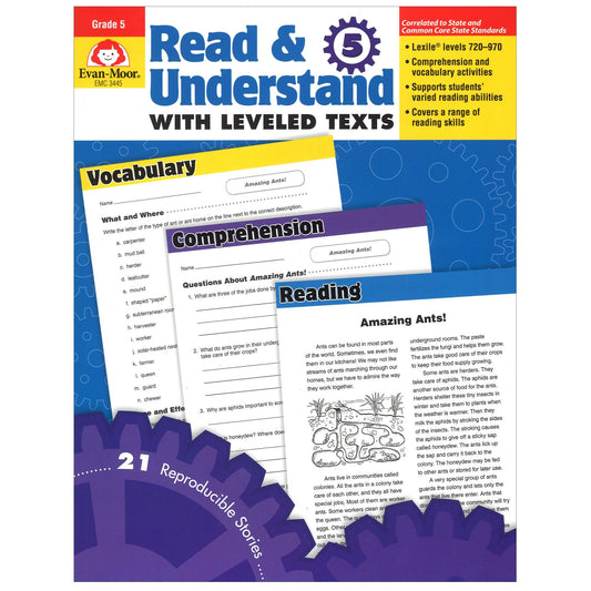 Read and Understand with Leveled Text Book, Grade 5 - Loomini