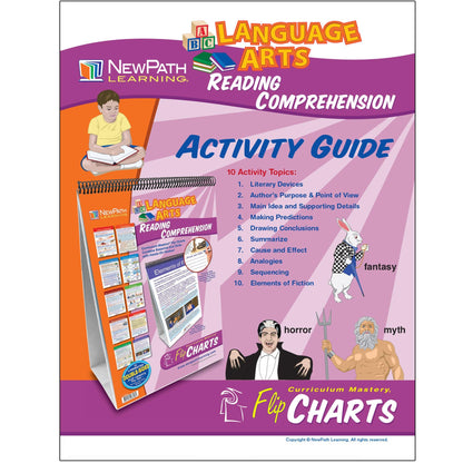 Reading Comprehension Flip Chart Set, Grades 4-8 - Loomini