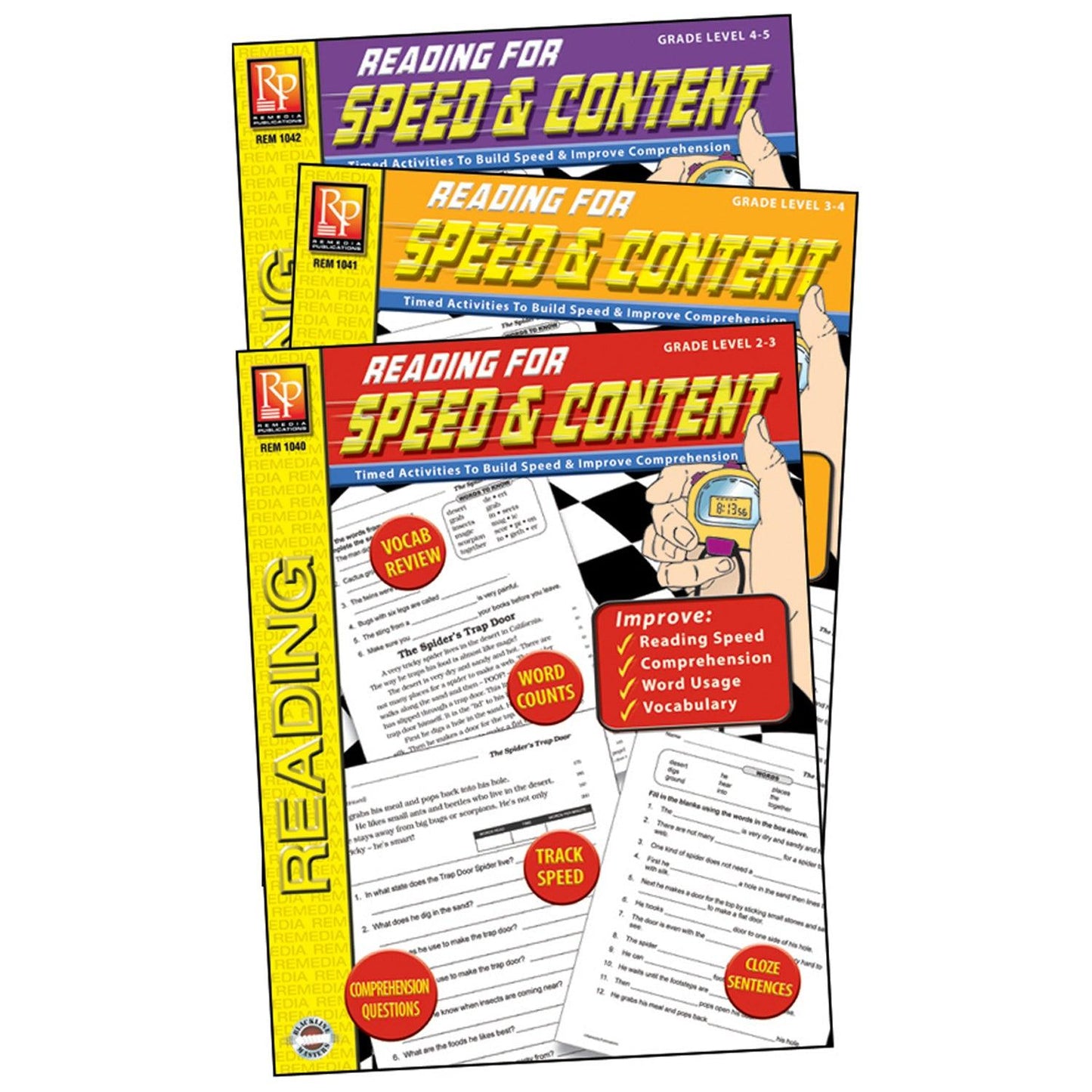Reading for Speed & Content 3-Book Set - Loomini