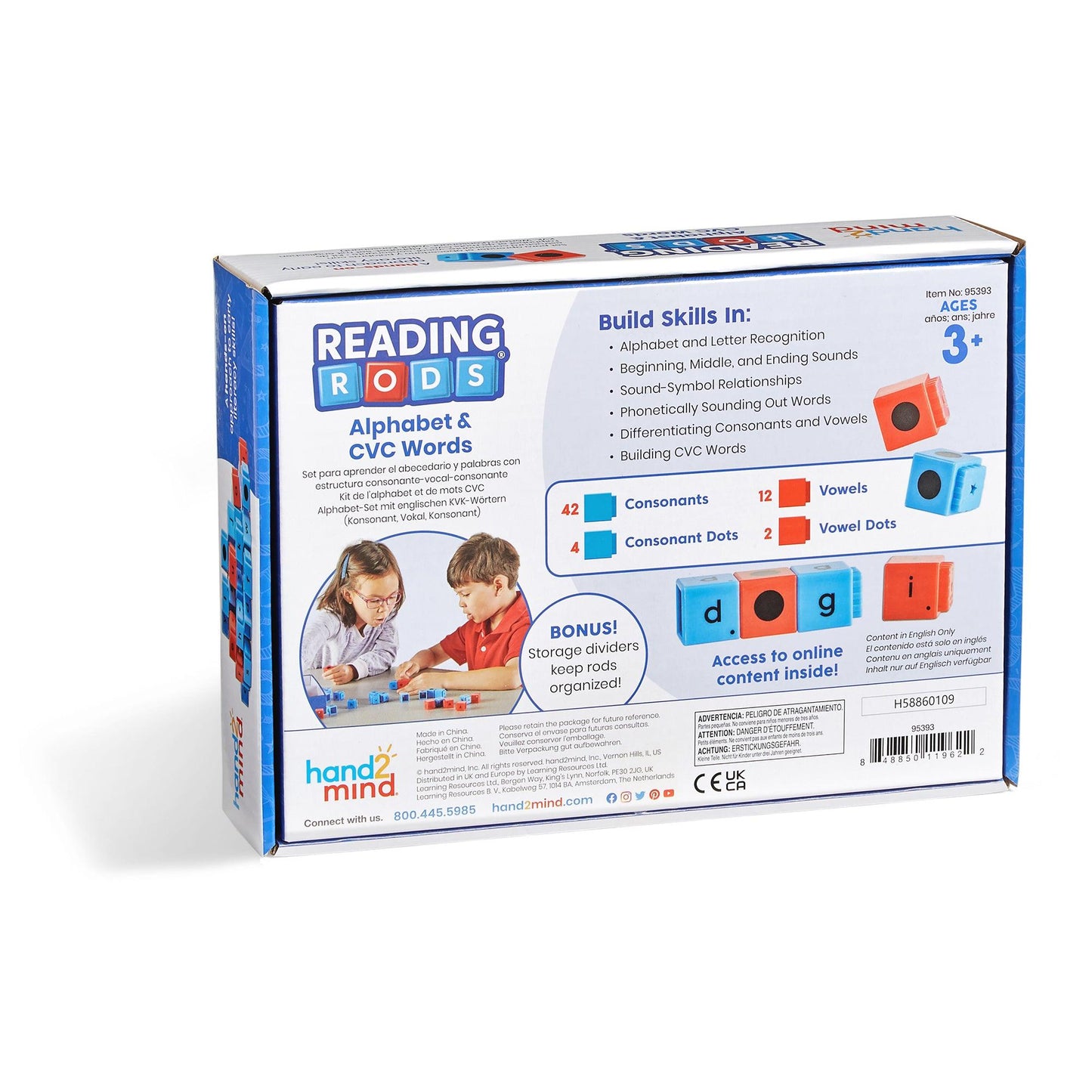 Reading Rods Alphabet and CVC Words Set - Loomini