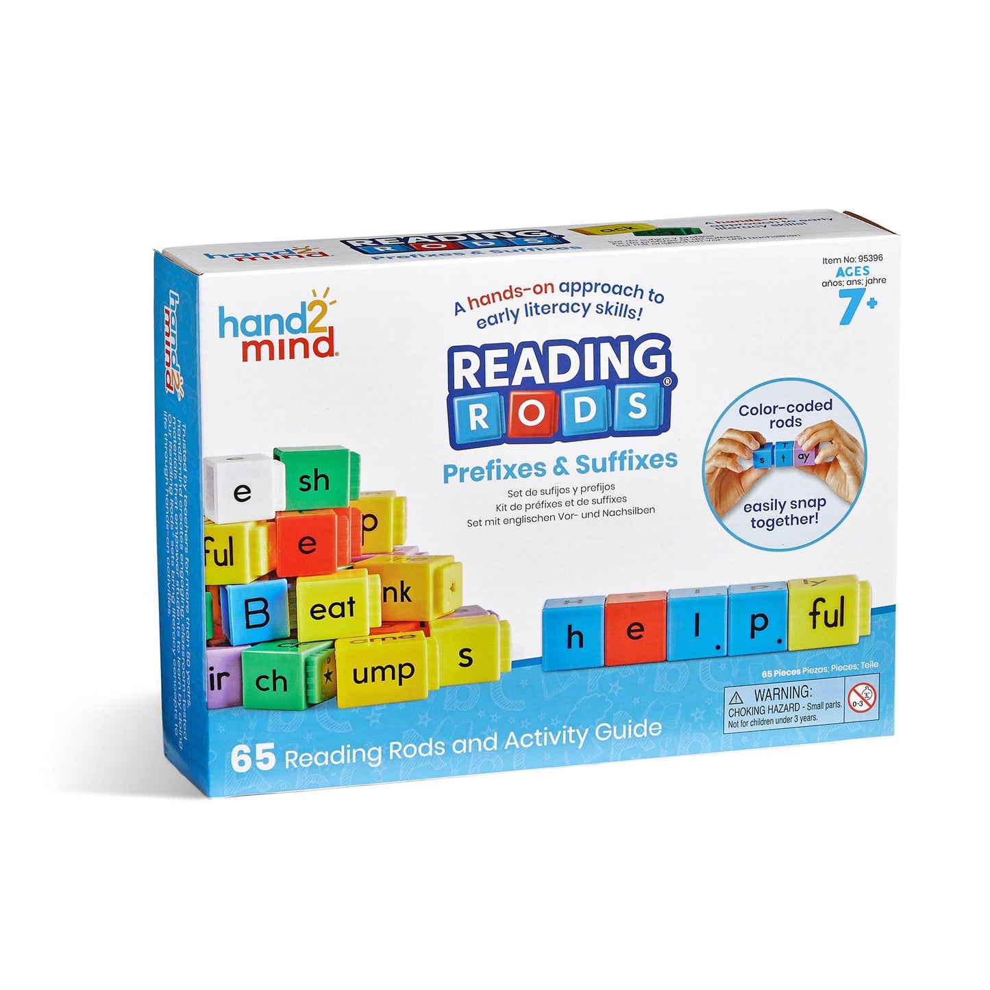 Reading Rods Prefixes, Suffix, and Root Words Set - Loomini