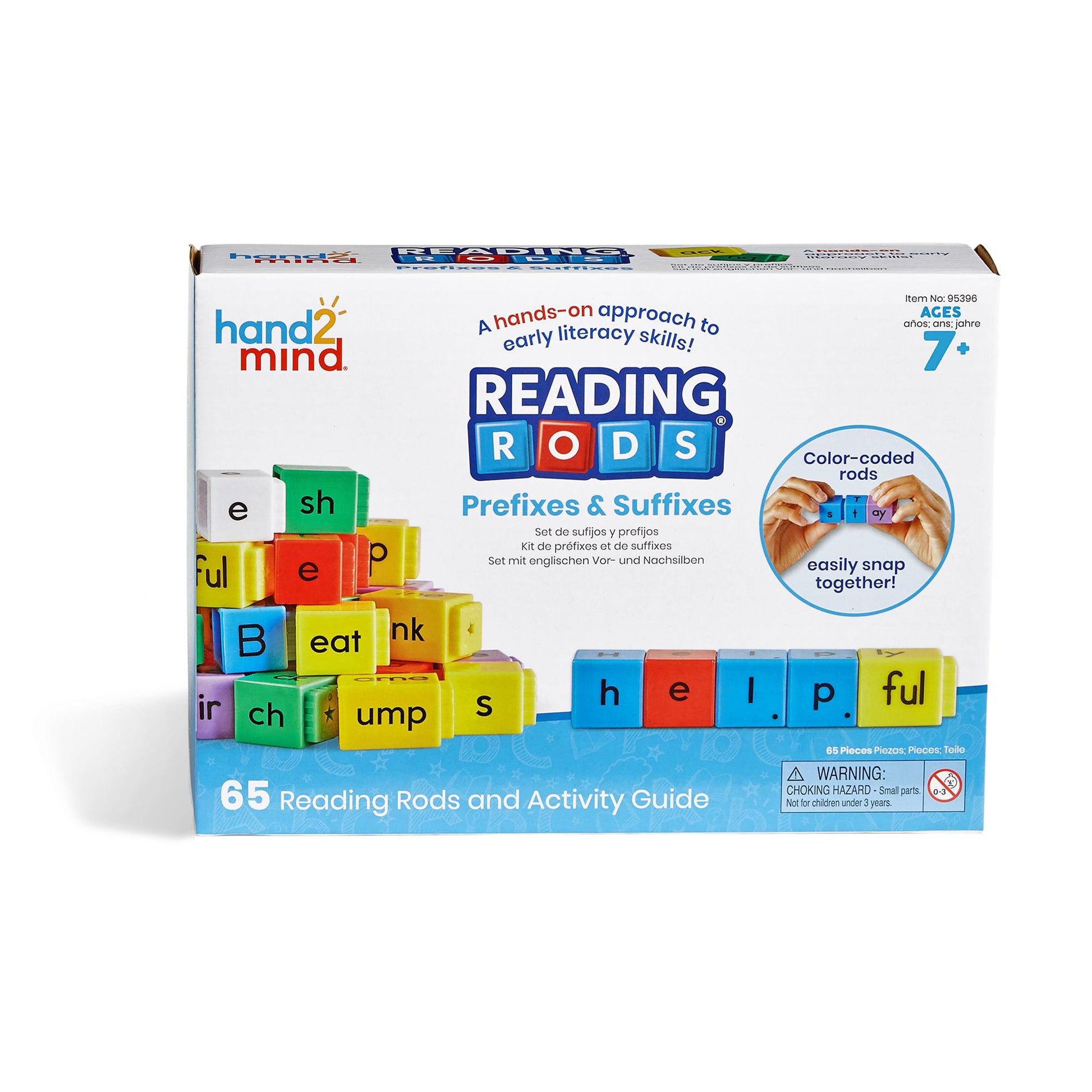 Reading Rods Prefixes, Suffix, and Root Words Set - Loomini