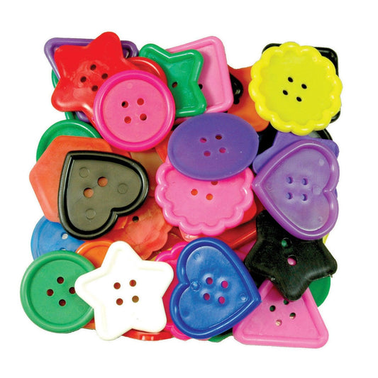Really Big Buttons™, 8 Shapes, 1 lb. - Loomini