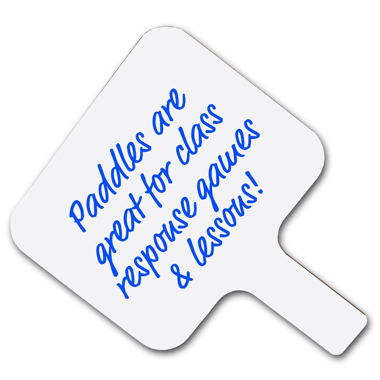 Rectangular Dry Erase Answer Paddle, 8" x 9.75", Pack of 12 - Loomini