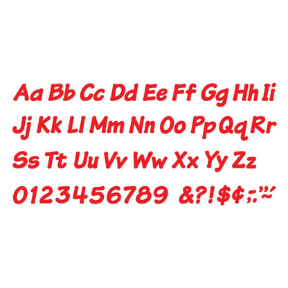 Red 4" Italic Combo Ready Letters®, 193 Per Pack, 3 Packs - Loomini