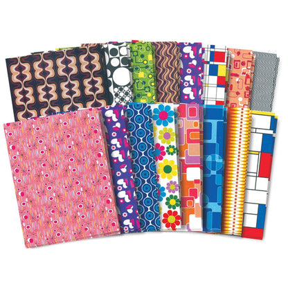 Retro Pop-Paper, 8.5" x 11", 32 Sheets Per Pack, 3 Packs - Loomini