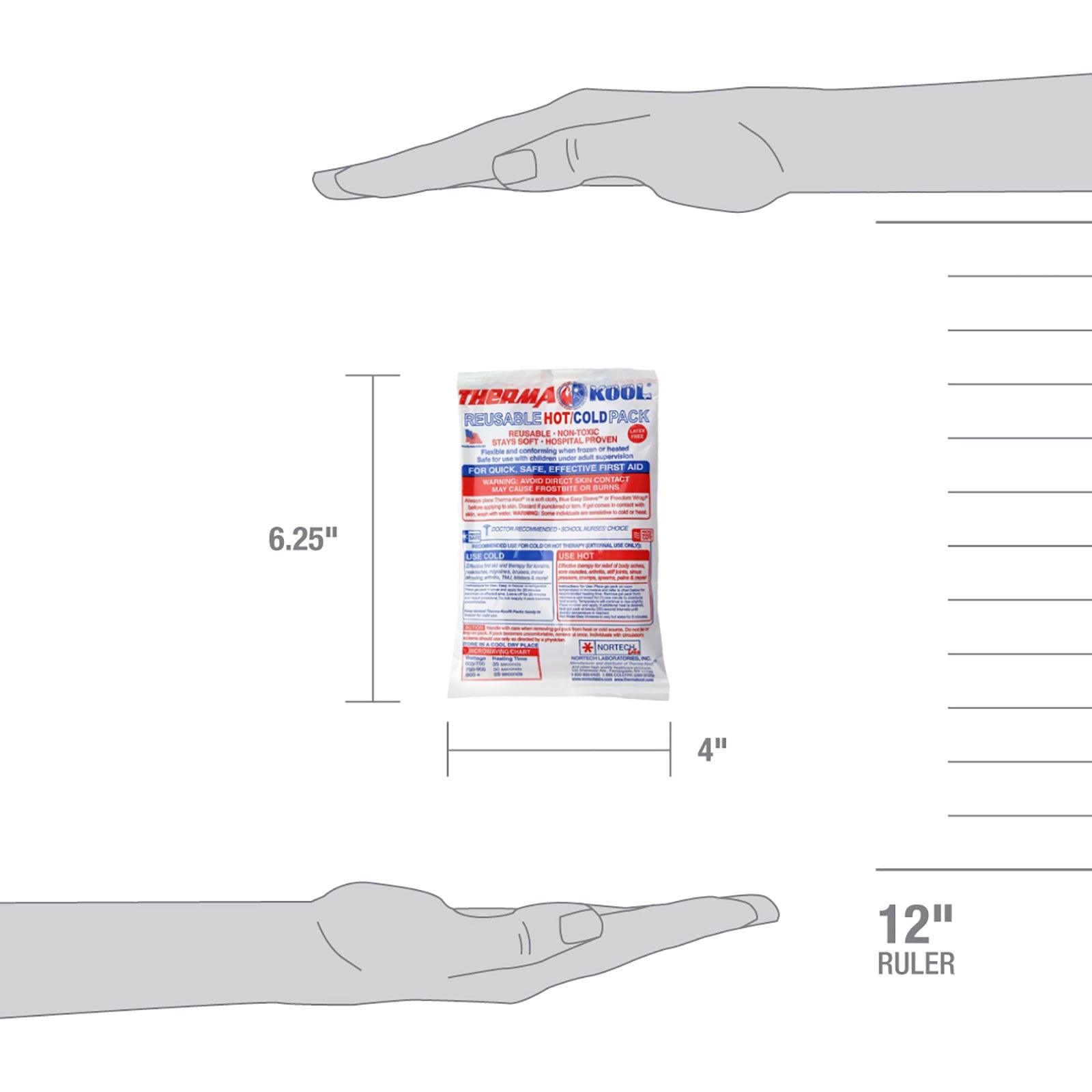 Reusable Hot/Cold Pack, 4" x 6", Pack of 12 - Loomini