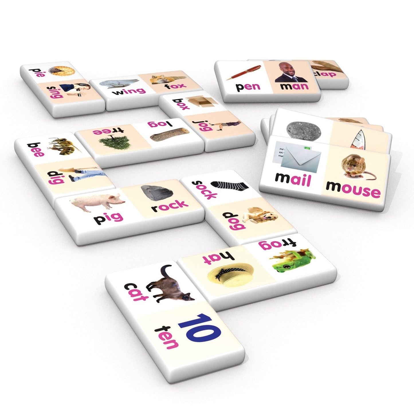 Rhyming Words Dominoes, 2 Sets - Loomini