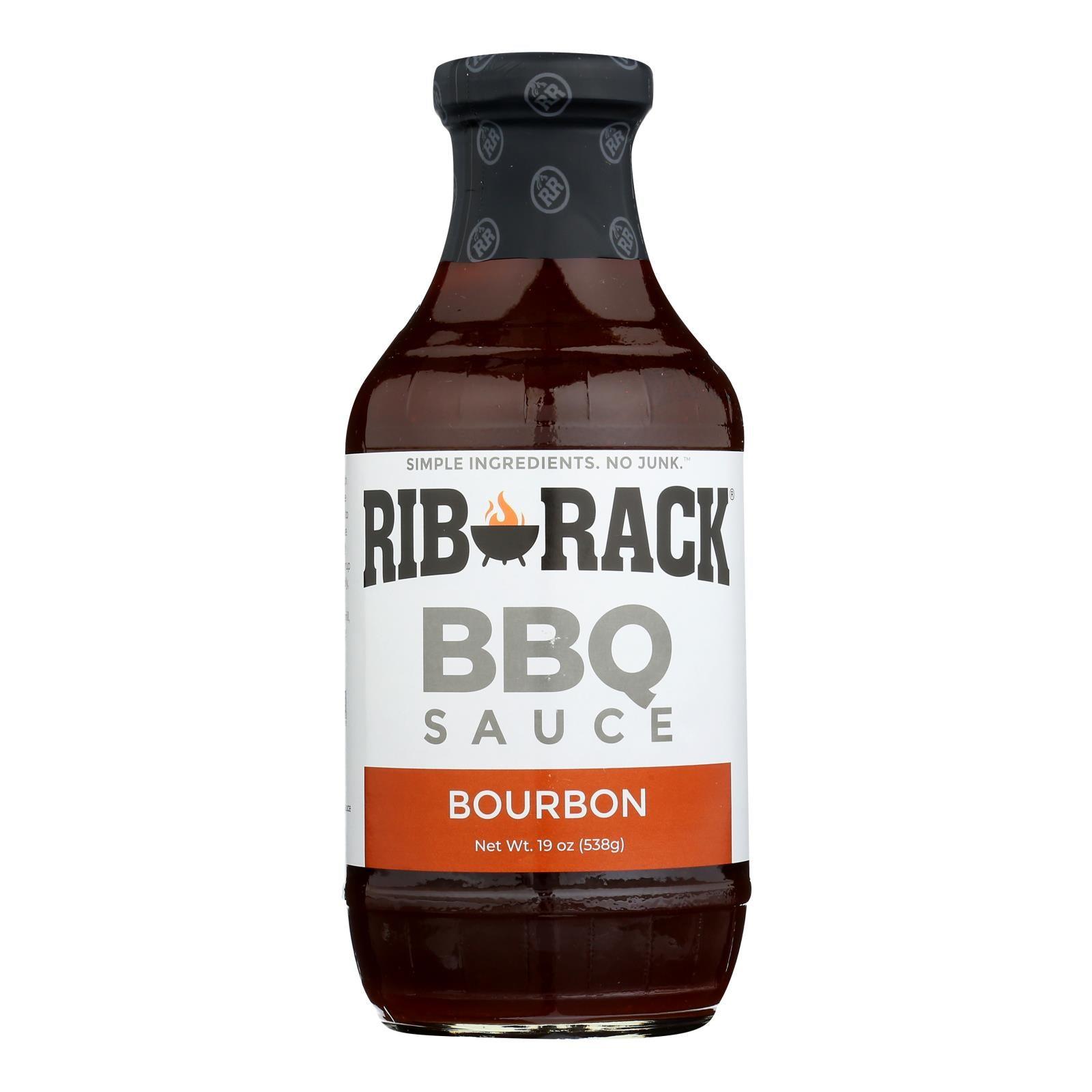 Rib Rack Bbq Sauce - Southern Bourbon - Case Of 6 - 19 Oz - Loomini