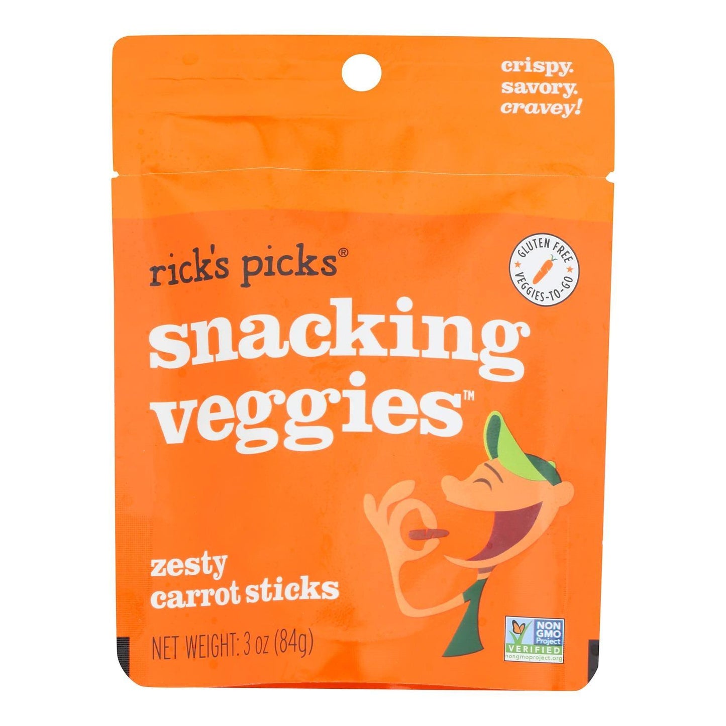 Rick's Picks - Carrots Pickled Snacking - Case Of 10-3 Oz - Loomini