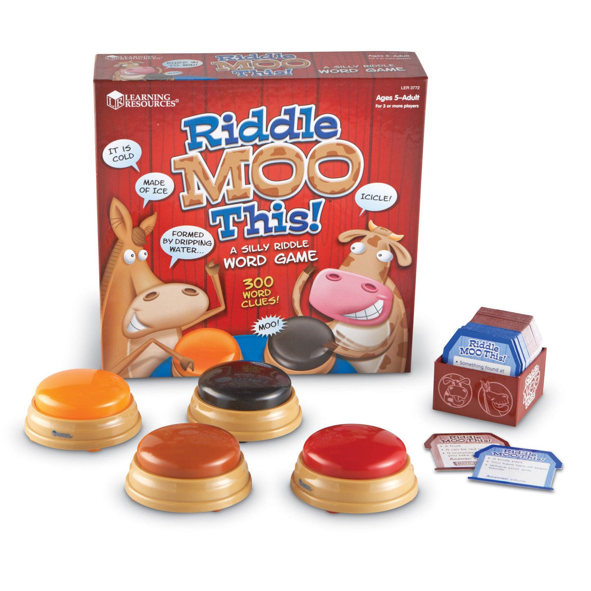 Silly Riddler Riddle Moo This™ - A Silly Riddle Word Game - Loomini