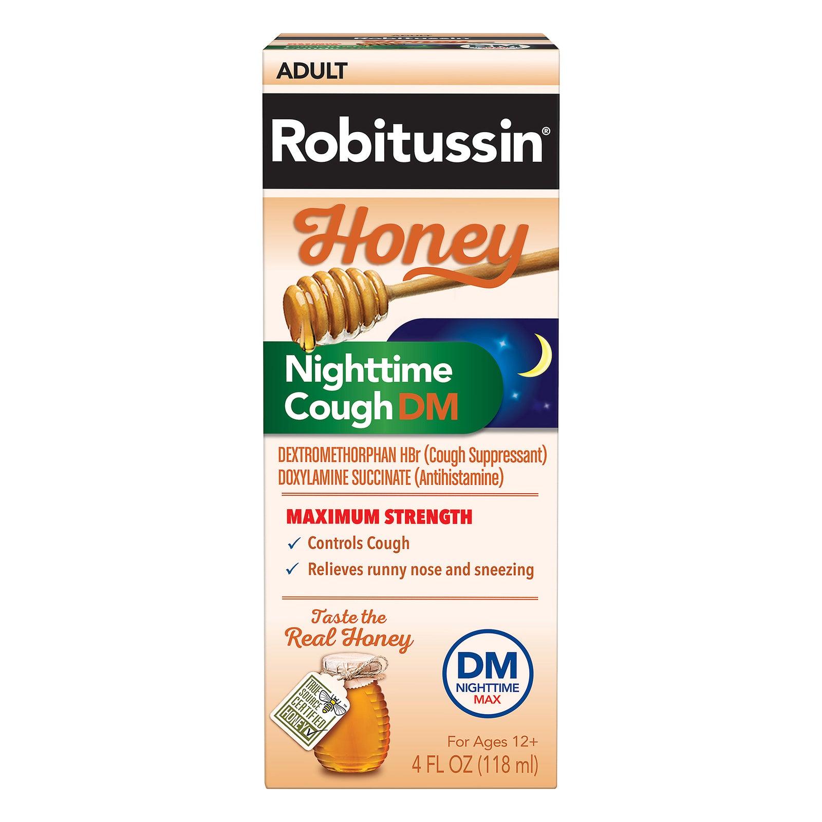 Robitussin - Cgh Nght Max Strth Honey - 1 Each-4 Fz - Loomini