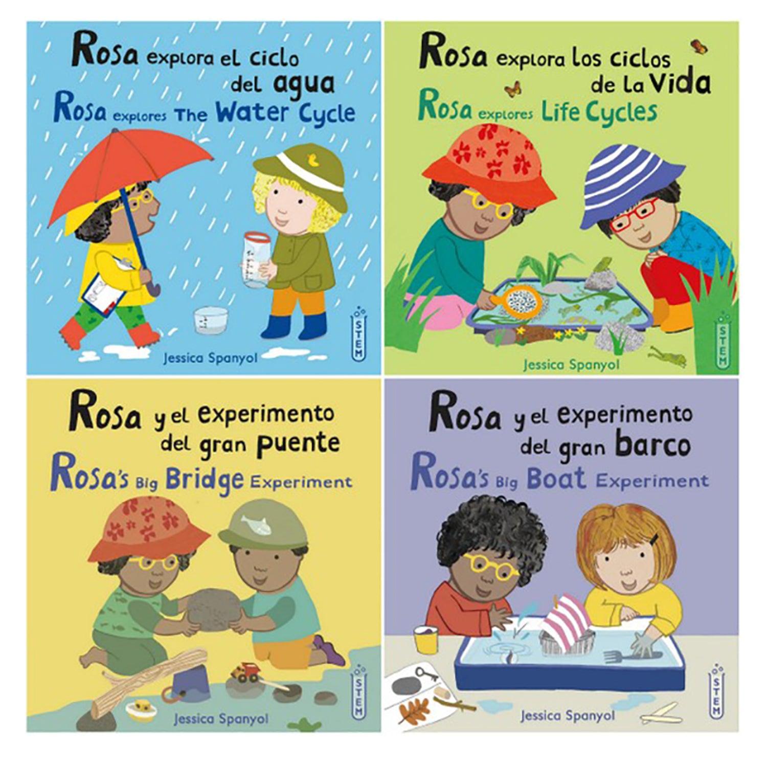 Rosa's Workshop Set 1 & 2 Bilingual Spanish/English 8-Book Set - Loomini