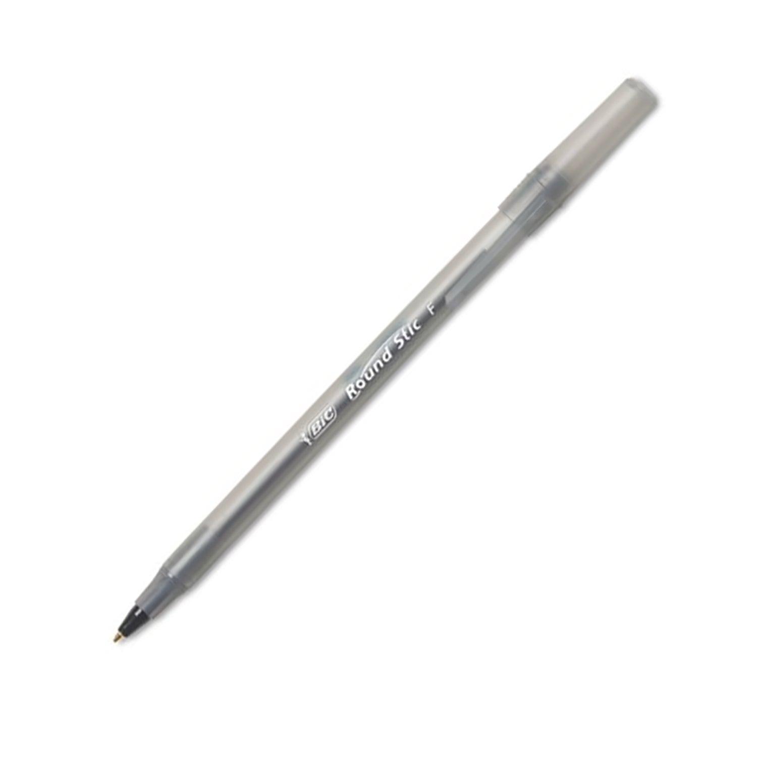 Round Stic® Xtra Life Ball Pen, Black, 60 Per Pack, 2 Packs - Loomini