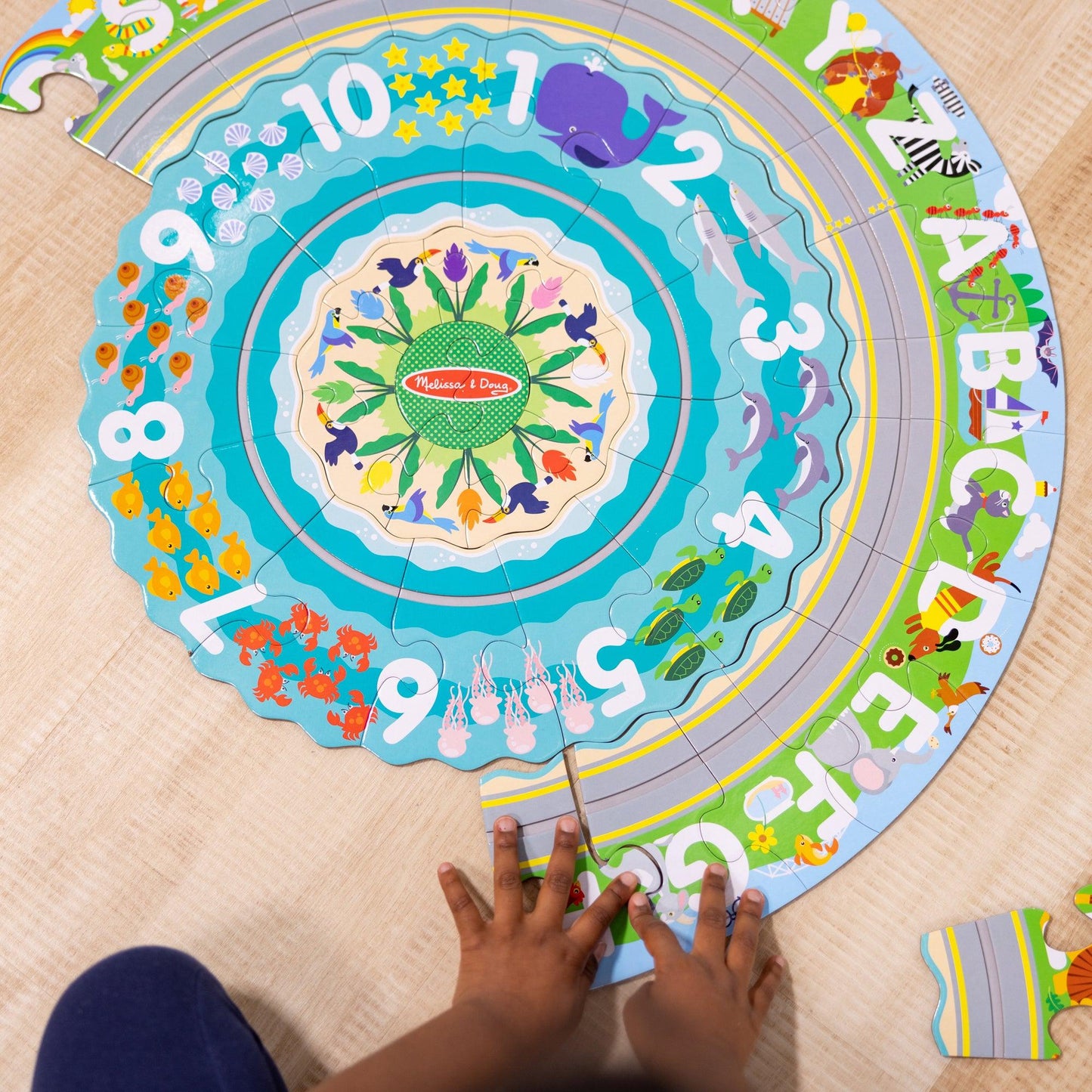 Round the Shore Floor Puzzle & Play Set - Loomini